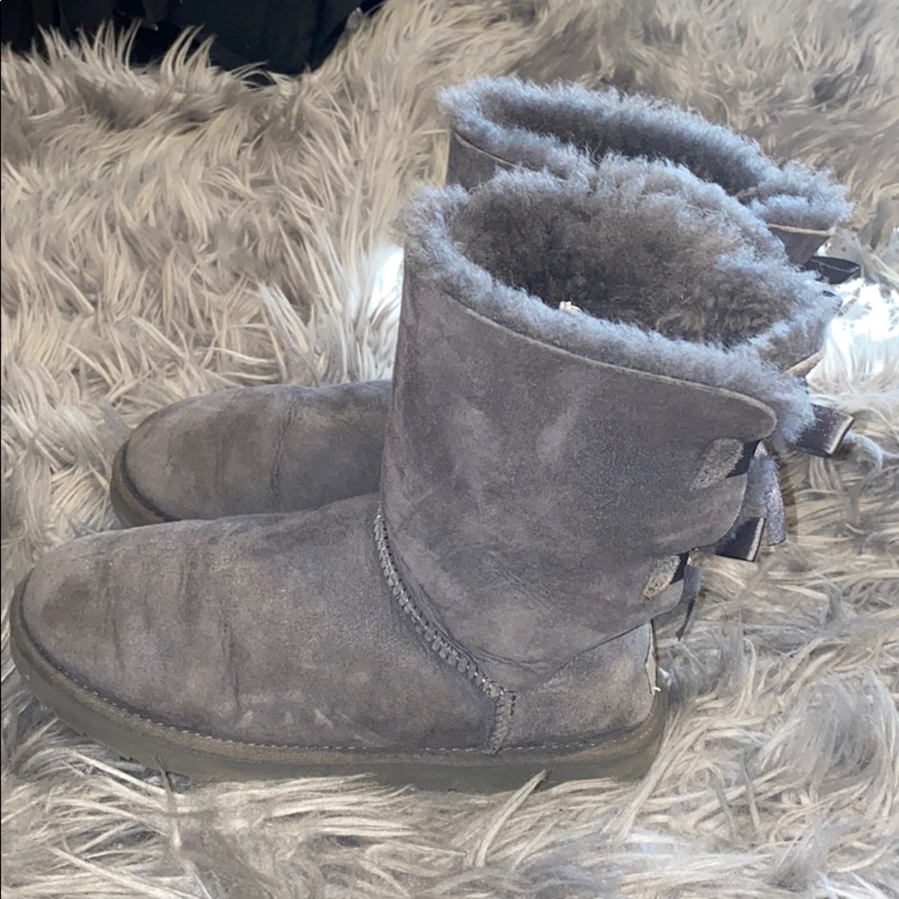 Bailey Bow grey Women’s ugg boots size 7